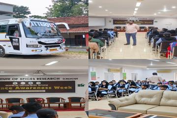 St Antonys HS Kannoth -field trip-indian institute of spices research 